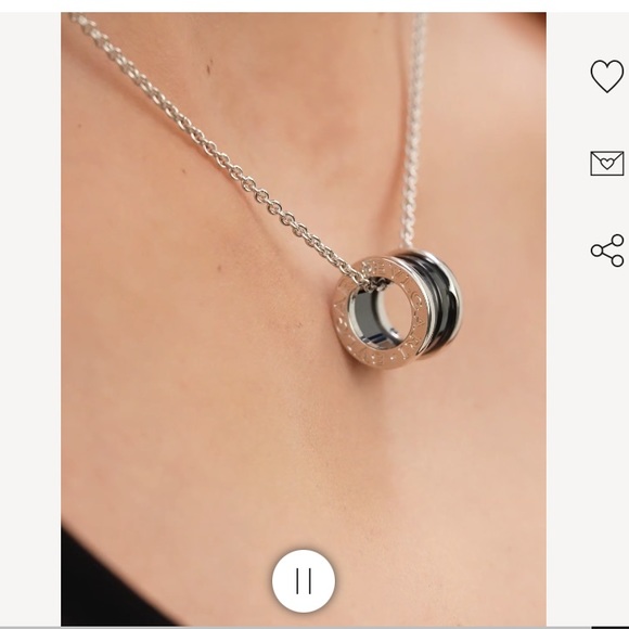 BVLGARI Other - NIB Bulgari Sterling Silver + Ceramic Pendant Necklace, Unisex